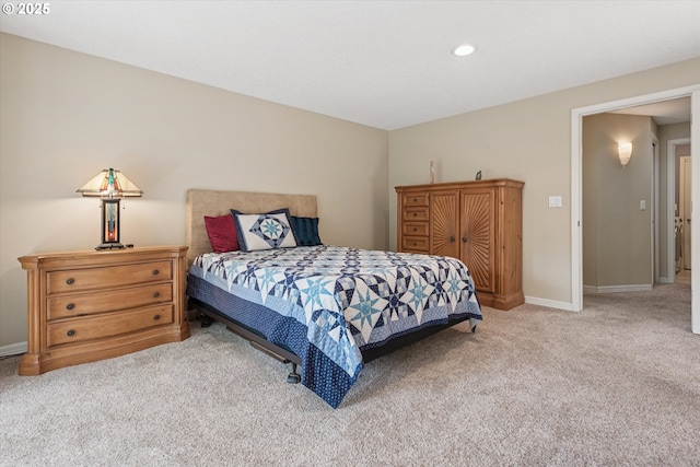 515 SW Colony Dr, Portland, OR 97219 - bedroom featuring carpet floors, recessed lighting, and baseboards