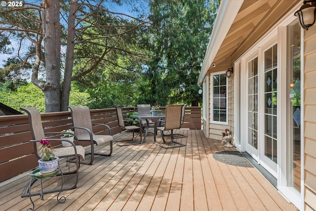 515 SW Colony Dr, Portland, OR 97219 - deck featuring outdoor dining space