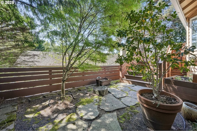 515 SW Colony Dr, Portland, OR 97219 - view of patio / terrace featuring a vegetable garden