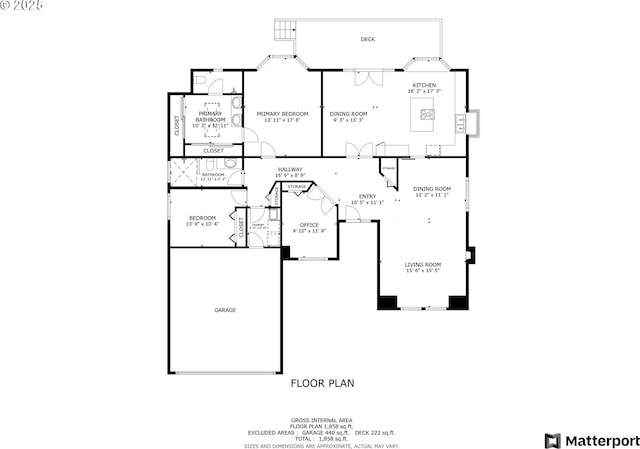 515 SW Colony Dr, Portland, OR 97219 - property floor plan