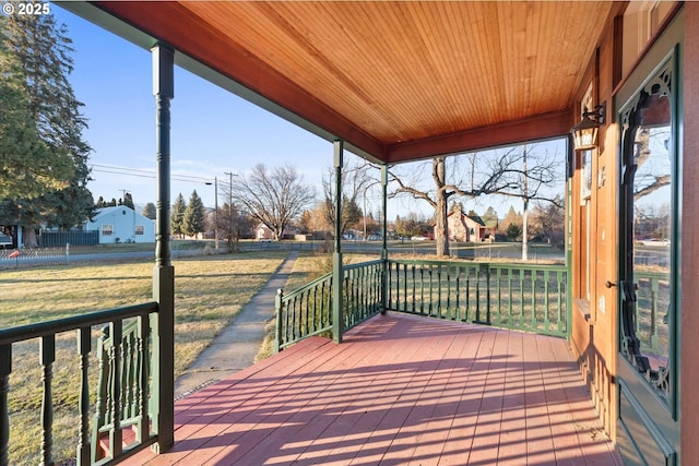 155 N 6th Ave, Elgin, OR 97827 - wooden terrace with a lawn