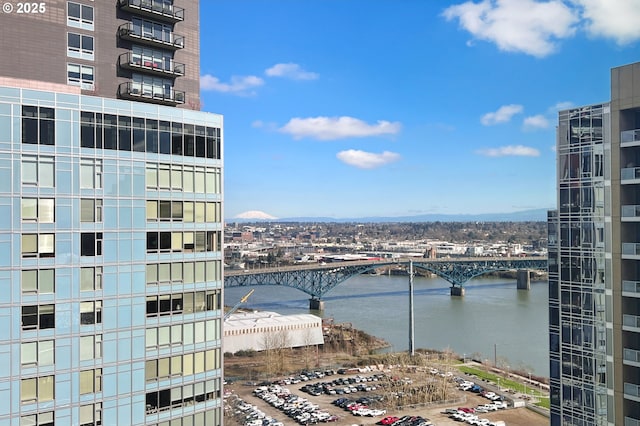 water view featuring a city view