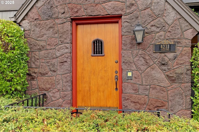 view of entrance to property