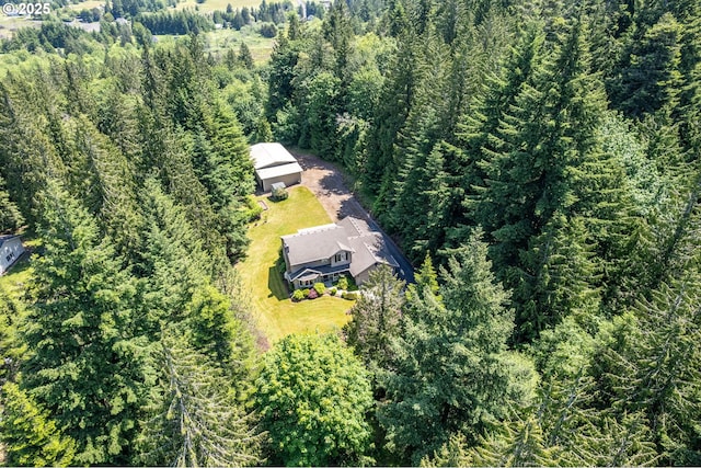 230 S Maple Hill Rd, Kelso, WA 98626 - aerial view of property and surrounding area featuring a heavily wooded area