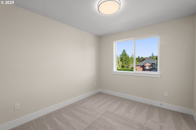 view of carpeted empty room