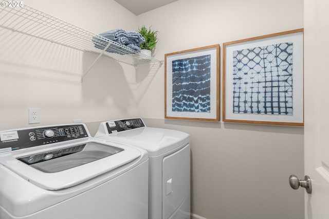 11331 NW Main St, North Plains, OR 97133 - laundry room featuring separate washer and dryer