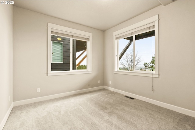 view of carpeted empty room