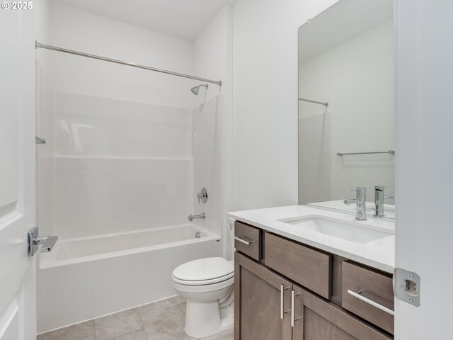 356 NW 29th Way, Battle Ground, WA 98604 - full bath with vanity, washtub / shower combination, toilet, and tile patterned floors