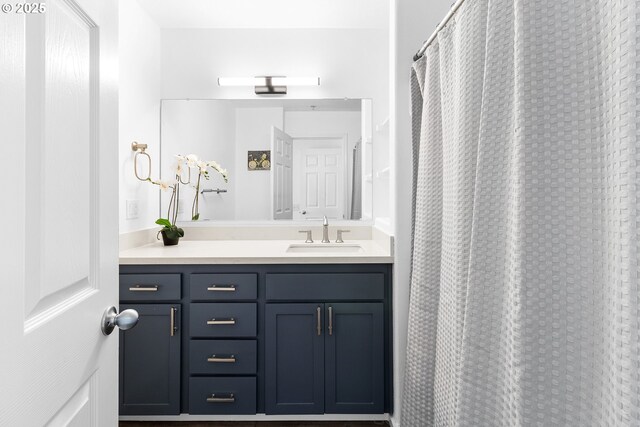 2865 NW Kennedy Ct, Portland, OR 97229 - bathroom featuring vanity and a shower with curtain