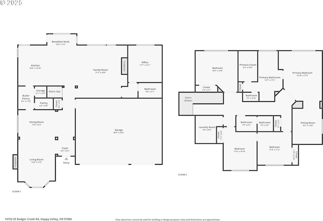 14702 SE Badger Creek Rd, Happy Valley, OR 97086 - view of home floor plan