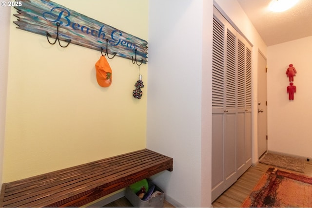 1896 W Park Dr, Florence, OR 97439 - mudroom with light wood-style flooring and baseboards