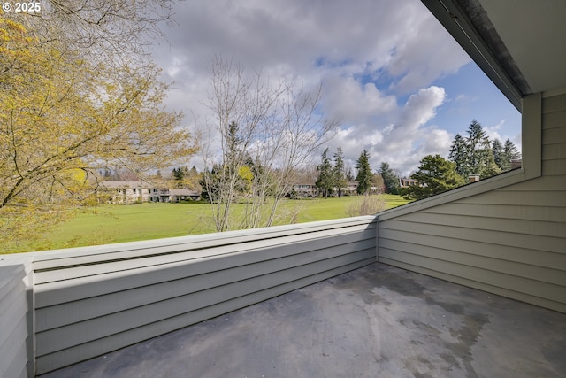 view of patio / terrace featuring a balcony