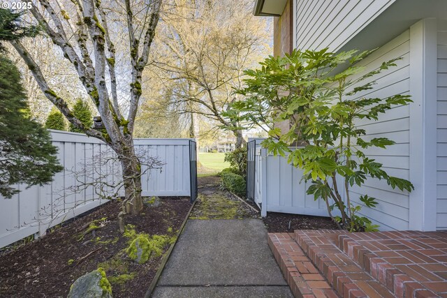 exterior space with fence