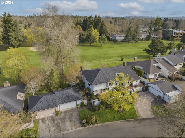 aerial view featuring a residential view