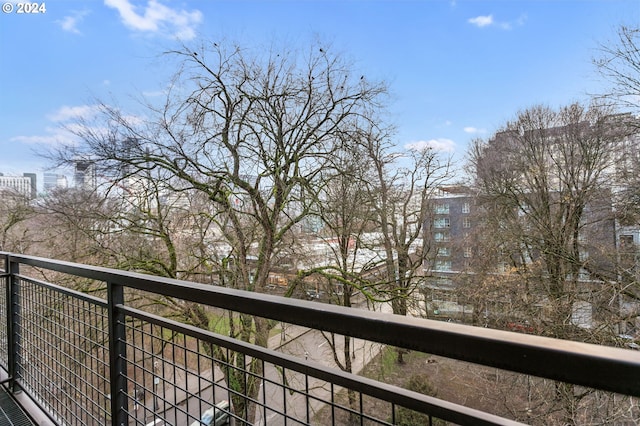 view of balcony