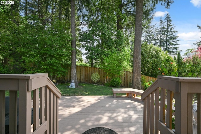 view of wooden terrace