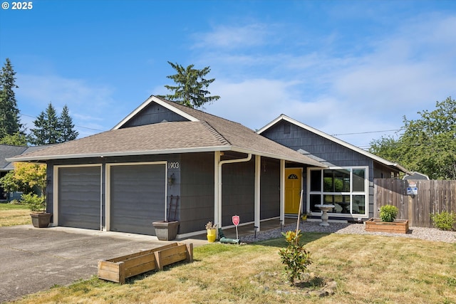 1903 SE 158th Ave, Portland, OR 97233 - ranch-style home with a shingled roof, an attached garage, and driveway