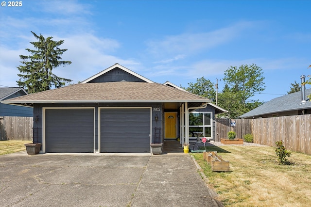 1903 SE 158th Ave, Portland, OR 97233 - ranch-style house featuring a shingled roof, a garage, and concrete driveway
