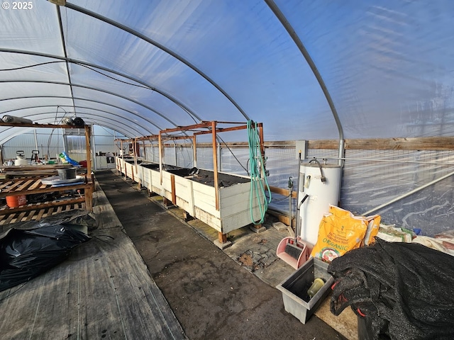 dock area featuring water heater