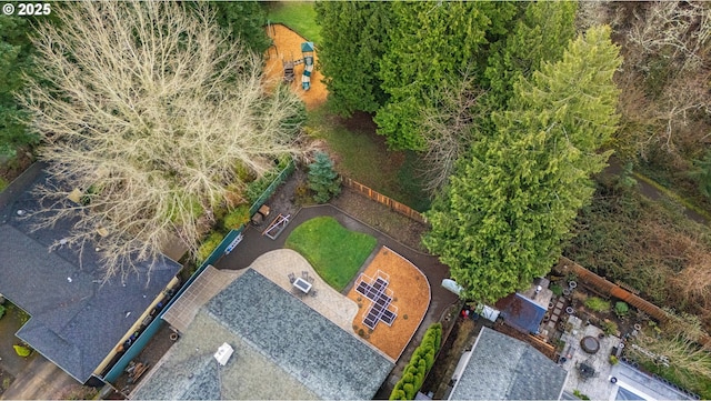 birds eye view of property