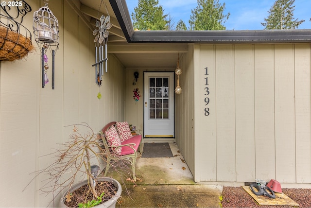 view of entrance to property