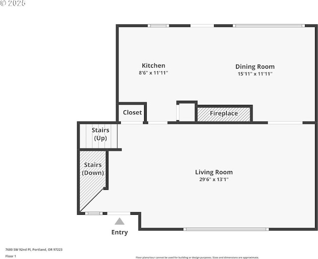 7680 SW 92nd Pl, Portland, OR 97223 - floor plan / room layout