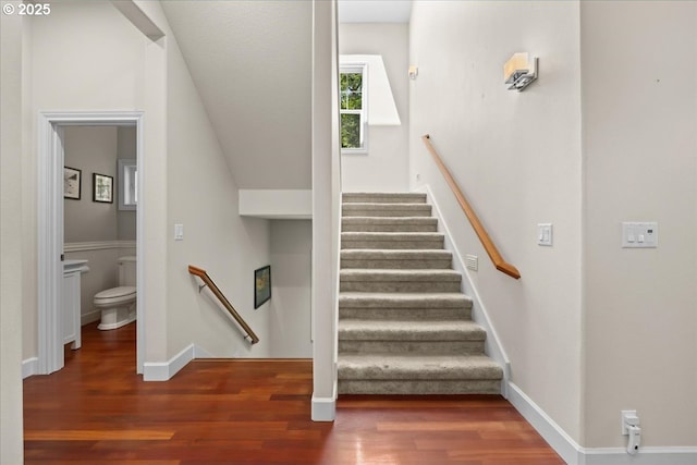 711 NW 94th Ter, Portland, OR 97229 - stairs with wood finished floors