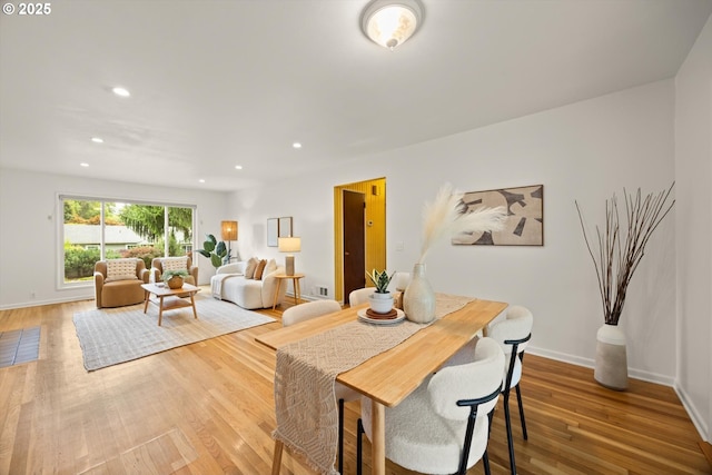 12405 SW Faircrest St, Portland, OR 97225 - dining area featuring recessed lighting and light wood finished floors