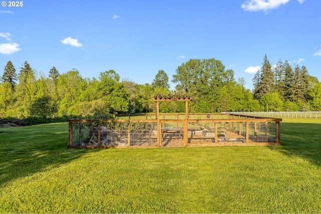 20905 NE 96th Ave, Battle Ground, WA 98604 - view of green lawn featuring a vegetable garden
