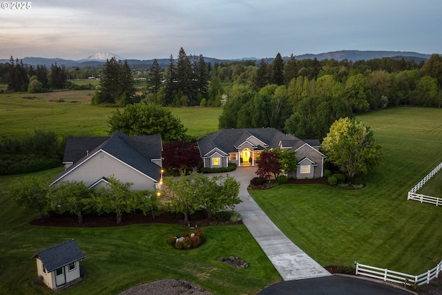 20905 NE 96th Ave, Battle Ground, WA 98604 - view from above of property featuring a mountain backdrop