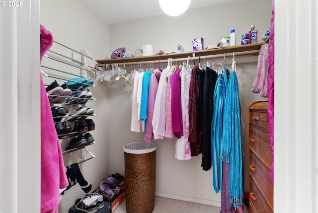 4825 SE 33rd Ave, Portland, OR 97202 - walk in closet featuring carpet flooring