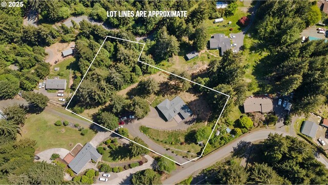 69857 Stage Rd, North Bend, OR 97459 - view of property location with property boundaries highlighted