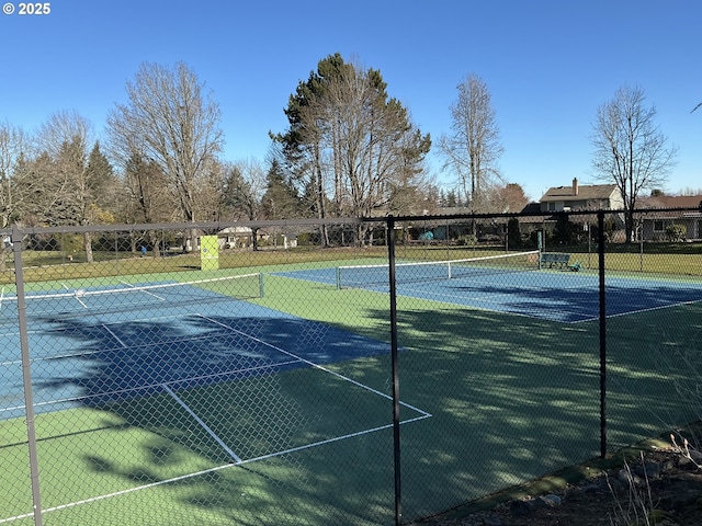 view of tennis court