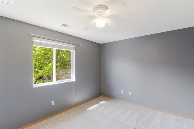 1224 Alyssum Ave, Forest Grove, OR 97116 - unfurnished room featuring baseboards, a ceiling fan, visible vents, and carpet