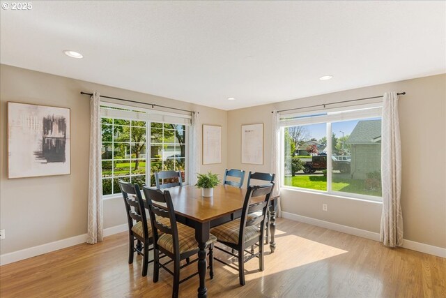 1224 Alyssum Ave, Forest Grove, OR 97116 - dining area featuring light wood-style floors, a wealth of natural light, and baseboards