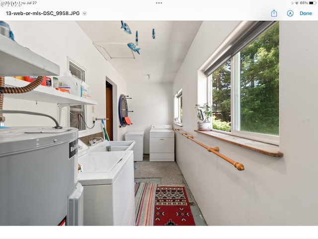 62242 Tamarack Springs Ln, Summerville, OR 97876 - washroom featuring washer and dryer