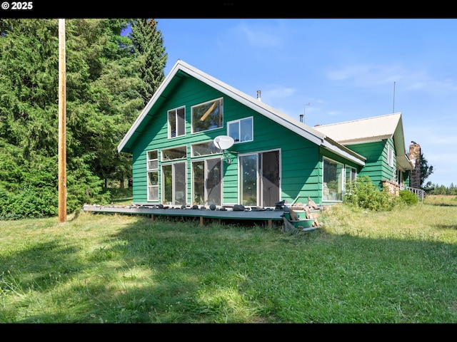 62242 Tamarack Springs Ln, Summerville, OR 97876 - rear view of property with a yard