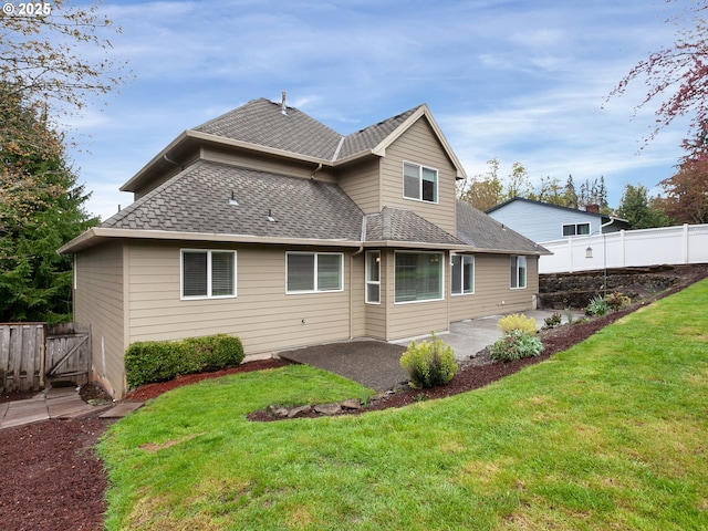 3808 Fairhaven Dr, West Linn, OR 97068 - rear view of property featuring a patio area and roof with shingles