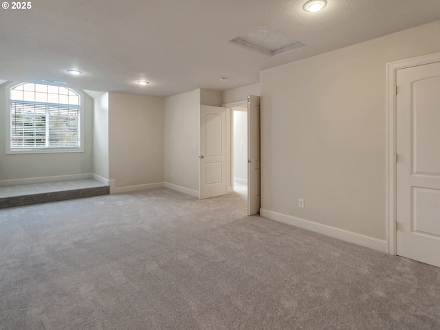 3808 Fairhaven Dr, West Linn, OR 97068 - spare room with light colored carpet, a textured ceiling, and recessed lighting