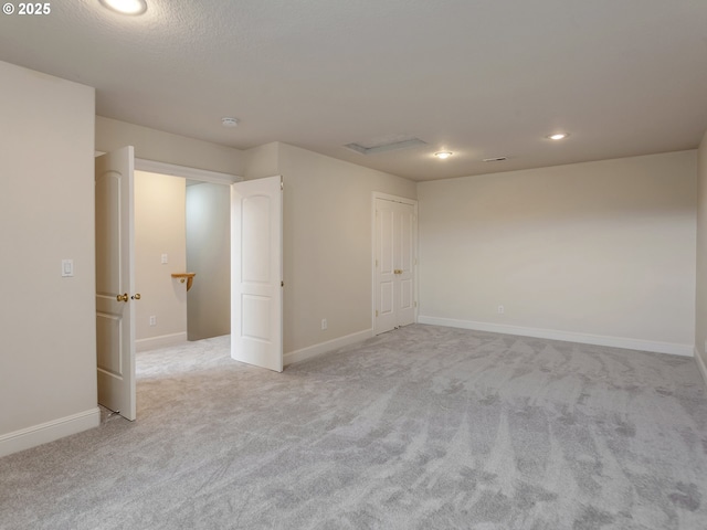 3808 Fairhaven Dr, West Linn, OR 97068 - unfurnished room featuring light colored carpet, recessed lighting, and a smoke detector