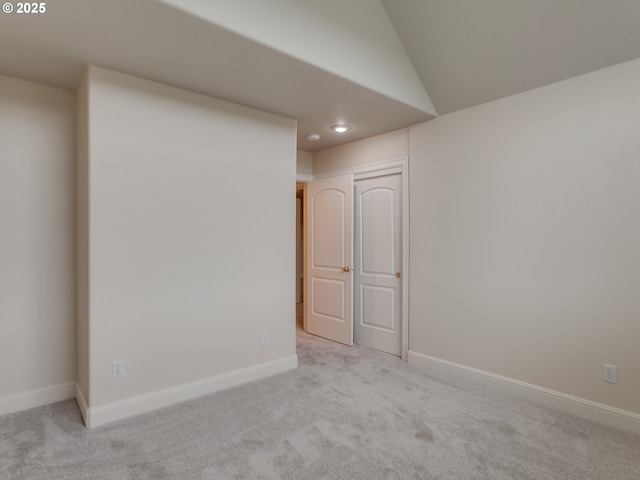 3808 Fairhaven Dr, West Linn, OR 97068 - empty room featuring carpet flooring, recessed lighting, and vaulted ceiling