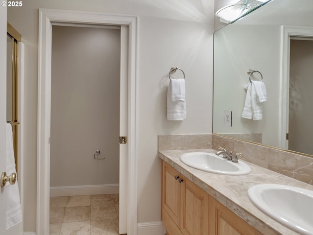 3808 Fairhaven Dr, West Linn, OR 97068 - full bath with double vanity and baseboards
