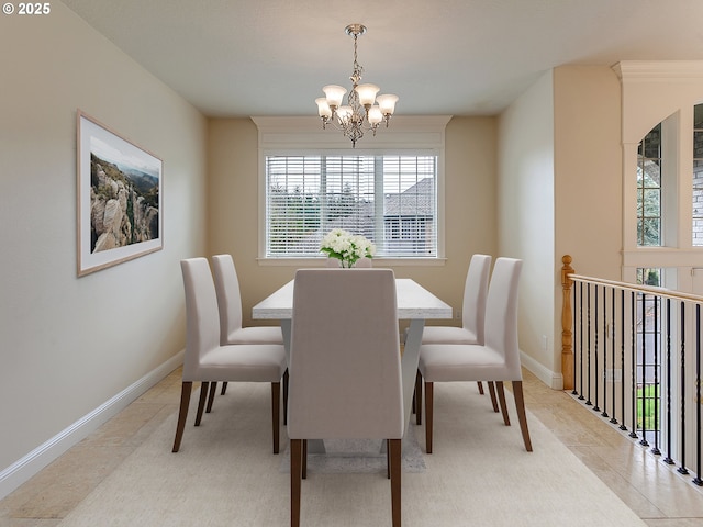 3808 Fairhaven Dr, West Linn, OR 97068 - dining space featuring a chandelier and baseboards