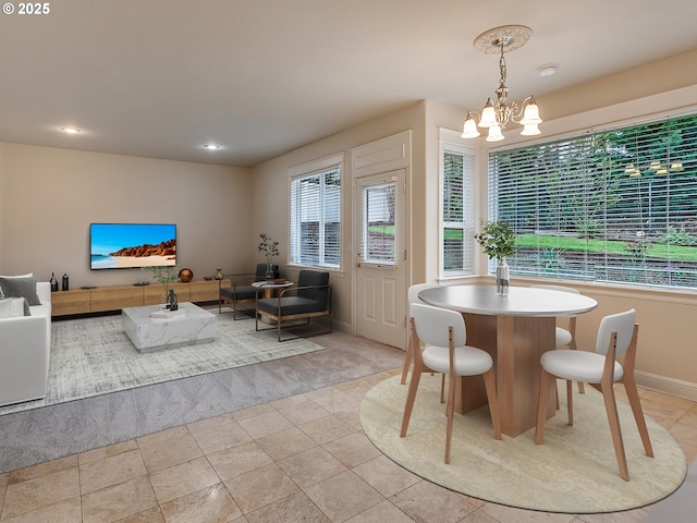 3808 Fairhaven Dr, West Linn, OR 97068 - dining room with a chandelier and recessed lighting