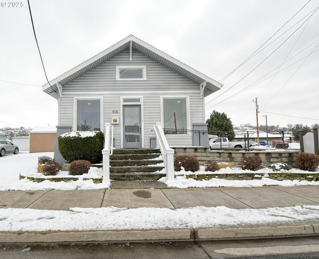 view of bungalow-style home