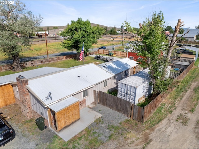 view from above of property