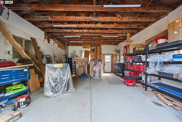 view of storage room