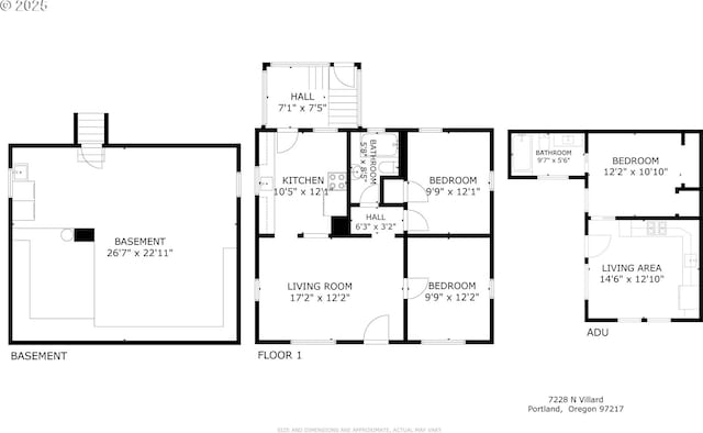 7228 N Villard Ave, Portland, OR 97217 - view of room layout