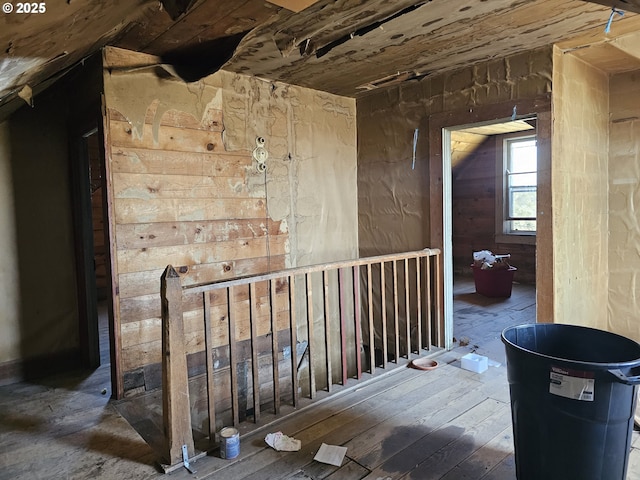 54901 Willow St, Heppner, OR 97836 - hallway with an upstairs landing and hardwood / wood-style floors