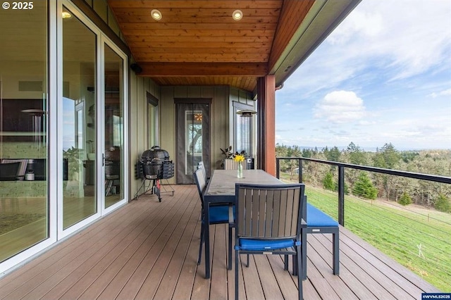 view of wooden terrace